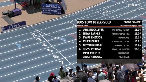 Youth Girls' 100m, Semi-Finals 1 - Age 11