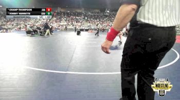 B6A-144 lbs Quarterfinal - Tommy Verrette, Edmond North vs Champ Thompson, Jenks