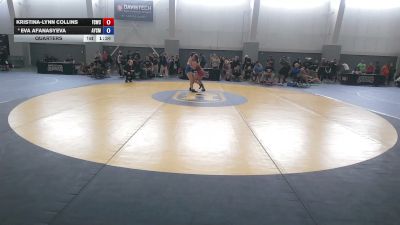115 lbs Quarters - Kristina-Lynn Collins, Fighting Squirrels Wrestling Club vs Eva Afanasyeva, Ayala Smash