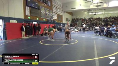 145 lbs Champ. Round 1 - Tristan Fernandez, Bonita vs Sergio Campos, San Gorgonio