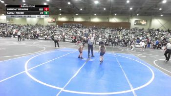 62 lbs Round Of 16 - Anthony Bejaran, Crusader Wrestling vs Sariah Fisher, Atc