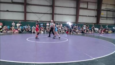 80-85 lbs Cons. Round 3 - Madden Harris, Smith Mountain Lake Wrestling vs Lyla Brenner, Red Hawk Wrestling Academy