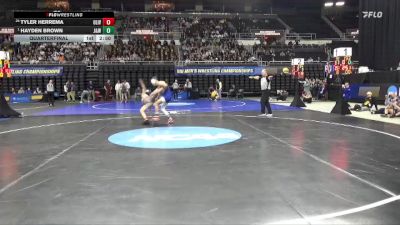 149 lbs Quarterfinal - Hayden Brown, JWU (Providence) vs Tyler Herrema, Olivet