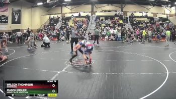 95 lbs Semifinal - Wilcox Thompson, Rivertown vs Mason Bigler, Legacy Elite Wrestling