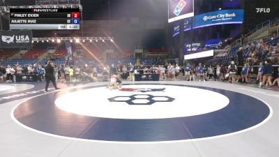 120 lbs Champ. Rd Of 128 - Finley Evjen, SD vs Juliette Ruiz, KY