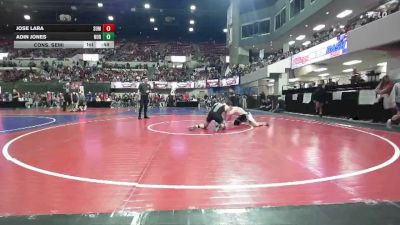 160 lbs Cons. Semi - Adin Jones, Northeast MT Wrestling Club vs Jose Lara, Great Falls High Bison