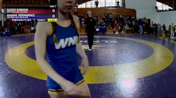 103 lbs Semifinal - Alexis Dobson, New England College vs Gianna Hernandez, Western New England
