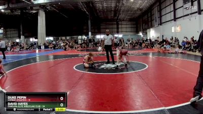 75 lbs Semifinals (4 Team) - David Hayes, CAROLINA ELITE WRESTLING CLUB vs Duke Pepin, COMBAT ATHLETICS