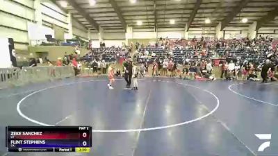 70 lbs Quarterfinal - Zeke Sanchez, UT vs Flint Stephens, CA