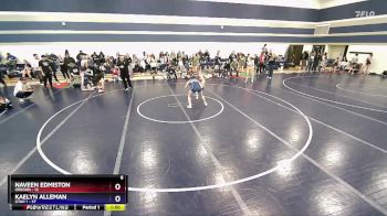 122 lbs Round 3 (6 Team) - Naveen Edmiston, Oregon vs Kaelyn Alleman, Utah 1