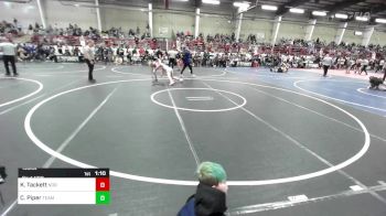 130 lbs Quarterfinal - Keegan Tackett, Norwood Mavericks vs Colby Piper, Team Pueblo