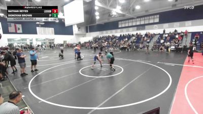138 lbs Champ. Round 2 - Nathan Reyes, La Costa Canyon High School Wrestling vs Donovan Brown, Five Points