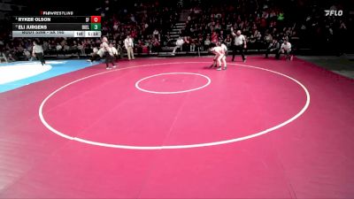 5A 165 lbs 1st Place Match - Ryker Olson, Spanish Fork vs Eli Jurgens, Box Elder