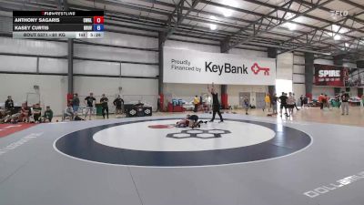 61 kg Champ. Round 2 - Anthony Sagaris, Compound Wrestling - Great Lakes vs Kasey Curtis, Brunson UVRTC