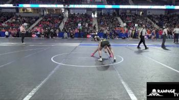 85 lbs Cons. Round 1 - Averie Akers, Dodge City Wrestling Academy vs Layla Michael, Newton