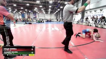 84 lbs Rd# 9- 2:15pm Saturday Final Pool - Myles Terrell, Cali Red vs Gunner Helwig, Crass Trained