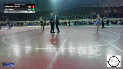 96 lbs Quarterfinal - Kannon L. Guillet, Poteau vs Max Burd, Weatherford Youth Wrestling