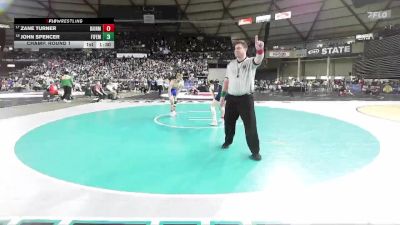 Boys 2A 150 lbs Champ. Round 1 - Zane Turner, Bainbridge vs John Spencer, Fife