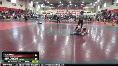 85 lbs Cons. Round 3 - Gabe Dawson, Berge Elite Wrestling Academy vs Noah Hill, Pursuit Wrestling Minnesota