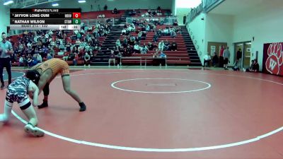 132 lbs 5th Place Match - Nathan Wilson, Stow-Munroe Falls vs Jayvon Long Oum, North Canton (Hoover)