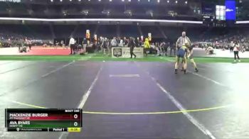 Girls - 100 lbs Cons. Round 2 - Mackenzie Burger, Mt Pleasant HS vs Ava Byars, DeWitt HS