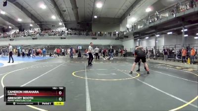 190 lbs Quarterfinal - Cameron Hirahara, Missouri vs Gregory Booth, Repmo Wrestling Club