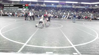 60 lbs Consi Of 16 #2 - Michael Keen, Rough Riders Wrestling vs Paxton Zionskowski, No Limits WC