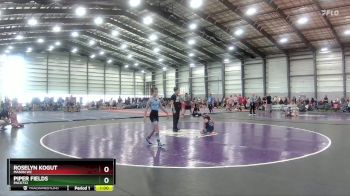 80 lbs Semifinal - Piper Fields, Pack732 vs Roselyn Kogut, Mason WC