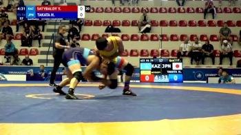 74 kg Qualif. - Yerbarys Satybaldy, Kazakhstan vs Hikaru Takata, Japan