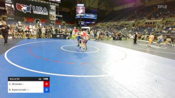 220 lbs Rnd Of 64 - Connor Olivares, Florida vs Garett Kawczynski, Wisconsin