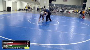 115 lbs Quarterfinals (8 Team) - Iver Heinrich, UNITED vs Grant Cook, Hastings