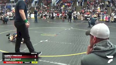 49 lbs Quarterfinal - Isaiah Alashmaly, Algonac Mat Rats vs Garrett Precious, Lowell WC