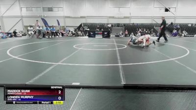 150 lbs Semis & 3rd Wb (16 Team) - Maddox Shaw, Pennsylvania vs Londen Murphy, Ohio Red