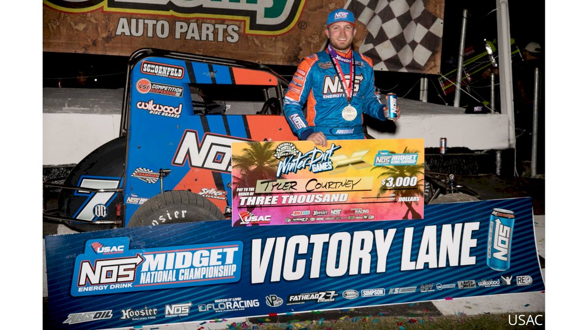 Courtney Continues WDGX Success in USAC Midget Opener