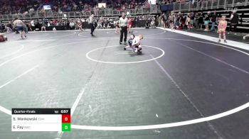 49 lbs Quarterfinal - Sawyer Wankowski, Fort Zumwalt Wrestling Club vs Elijah Fay, Bulls