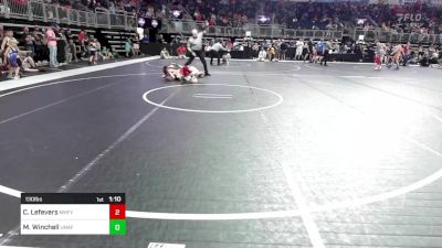 130 lbs Round Of 16 - Corbin Lefevers, Mountain Home Flyers vs Michael Winchell, Unaffiliated