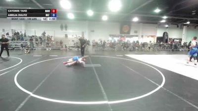 109 lbs Consolation - Cayomie Yake, Mancos Bluejays vs Amelia Dulitz, Mat Demon WC