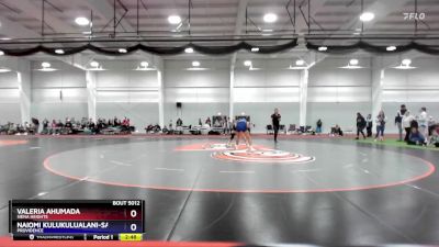 109 lbs Cons. Round 3 - Naiomi Kulukulualani-Sales, Providence vs Valeria Ahumada, Siena Heights