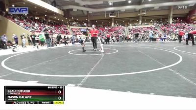 55 lbs Quarterfinal - Beau Potucek, Clearwater vs Mason Galaviz, Andover