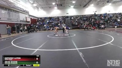 126 lbs Quarterfinal - Anthony Luton, White Swan vs Devin Boone, Columbia (Burbank)