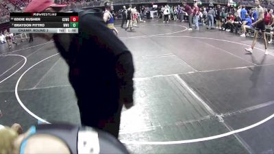 160 lbs Champ. Round 2 - Eddie Rusher, Chase County Wrestling Club vs Braydon Fittro, Wahoo Wrestling Club