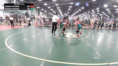 120 lbs Rr Rnd 1 - Hannah Dyckman, MetroWest United Pink - HSG vs Morgan Johnson, Team RJN Green - HSG