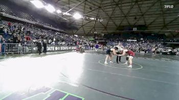 Boys 3A 215 lbs Quarterfinal - Brendan Hughes, Mt. Spokane vs Jeshua Najera, Kent Meridian
