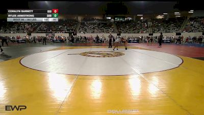 160 lbs Consi Of 16 #2 - Coralyn Barnett, Bixby JH Girls vs Rylee Armstrong, Sand Springs Jr High