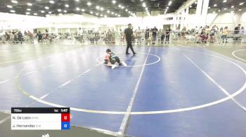 78 lbs Rr Rnd 3 - Noah De Leon, Nyssa Mat Club vs Jaser Hernandez, DUB Wrestling