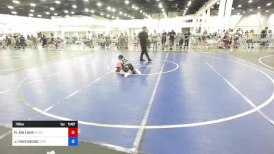 78 lbs Rr Rnd 3 - Noah De Leon, Nyssa Mat Club vs Jaser Hernandez, DUB Wrestling