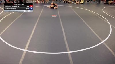 157 lbs Cons. Round 4 - Zackary Johnson, Pinnacle vs Kam Koerner, Flat Earth Wrestling Club