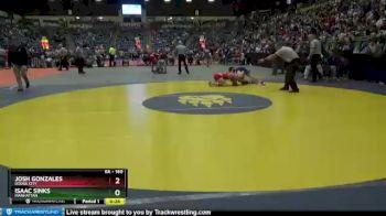 6A - 160 lbs Cons. Round 3 - Isaac Sinks, Manhattan vs Josh Gonzales, Dodge City