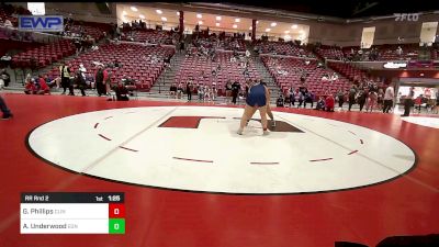 190 lbs Rr Rnd 2 - Gwen Phillips, Clinton High School Girls vs Aleah Underwood, Edmond North