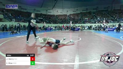 80 lbs Round Of 16 - Jackson Henry, Piedmont vs Emy Rice, Prodigy Elite Wrestling